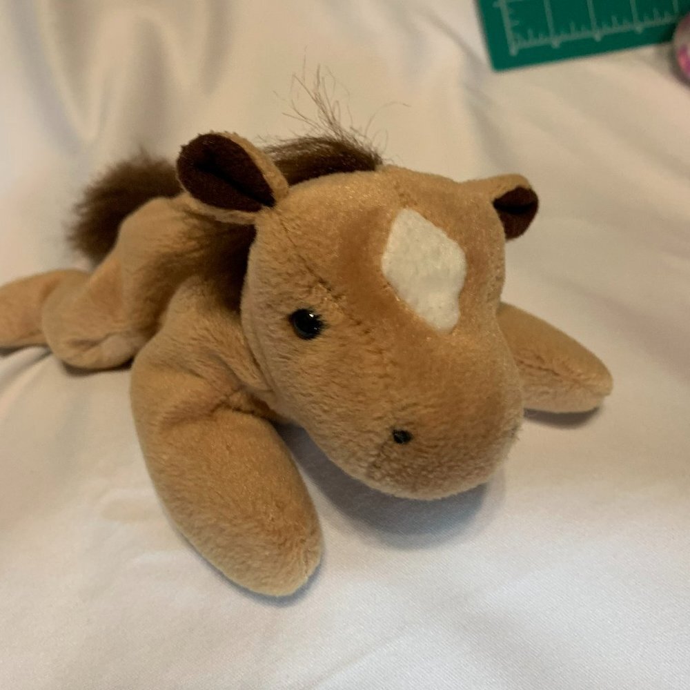 Ty Beanie Baby Derby the Horse with Star Coarse Mane 1995 - Picture 3 of 10